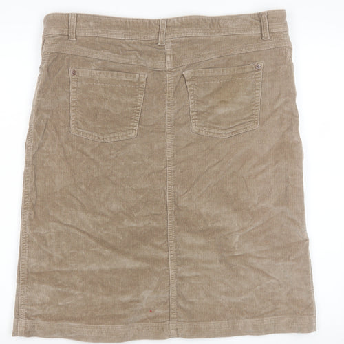 Timberland Women's Beige Corduroy Knee Length Skirt Size 12
