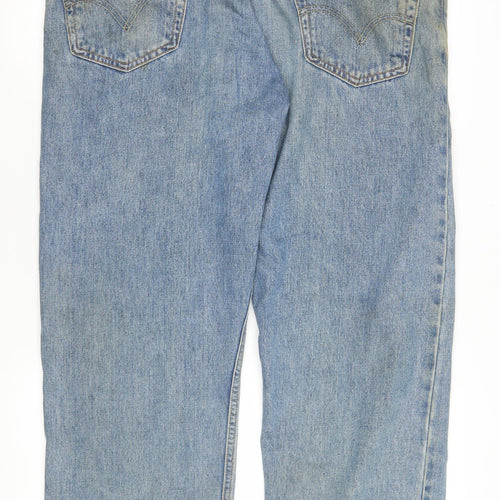 Levi's Men's Blue 505 Regular Fit Straight Denim Jeans 36x30