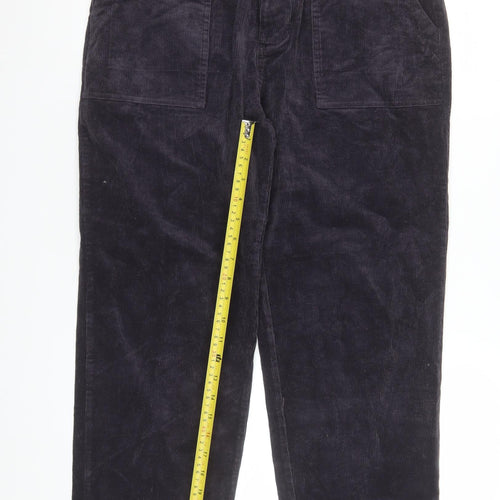 Rupert & Buckley Women's Black Corduroy Chino Trousers Size 16