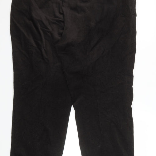 Marks and Spencer Men's Brown Corduroy Trousers 40W 31L Regular Fit