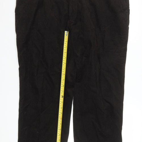Marks and Spencer Men's Brown Corduroy Trousers 40W 31L Regular Fit
