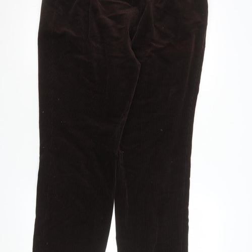 Finn Karelia Men's Brown Corduroy Regular Fit Trousers Size L