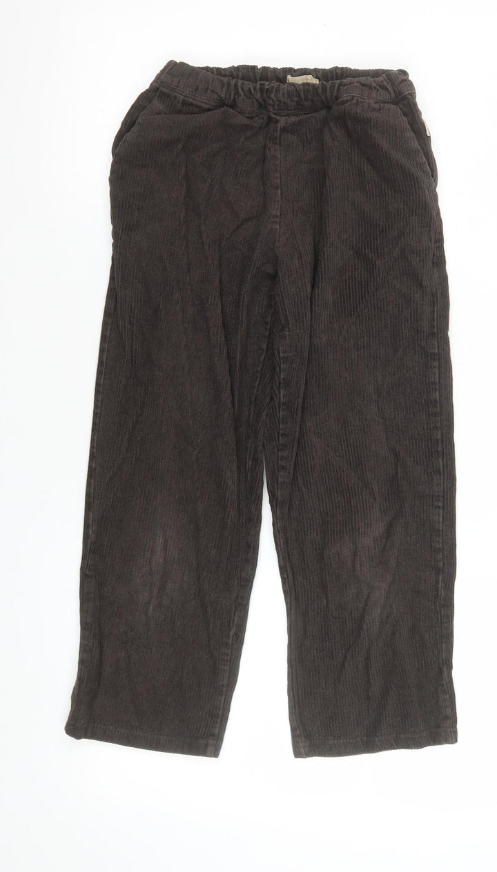 Wheat Boys Brown Corduroy Chino Trousers 8 Years Elastic Waist Winter