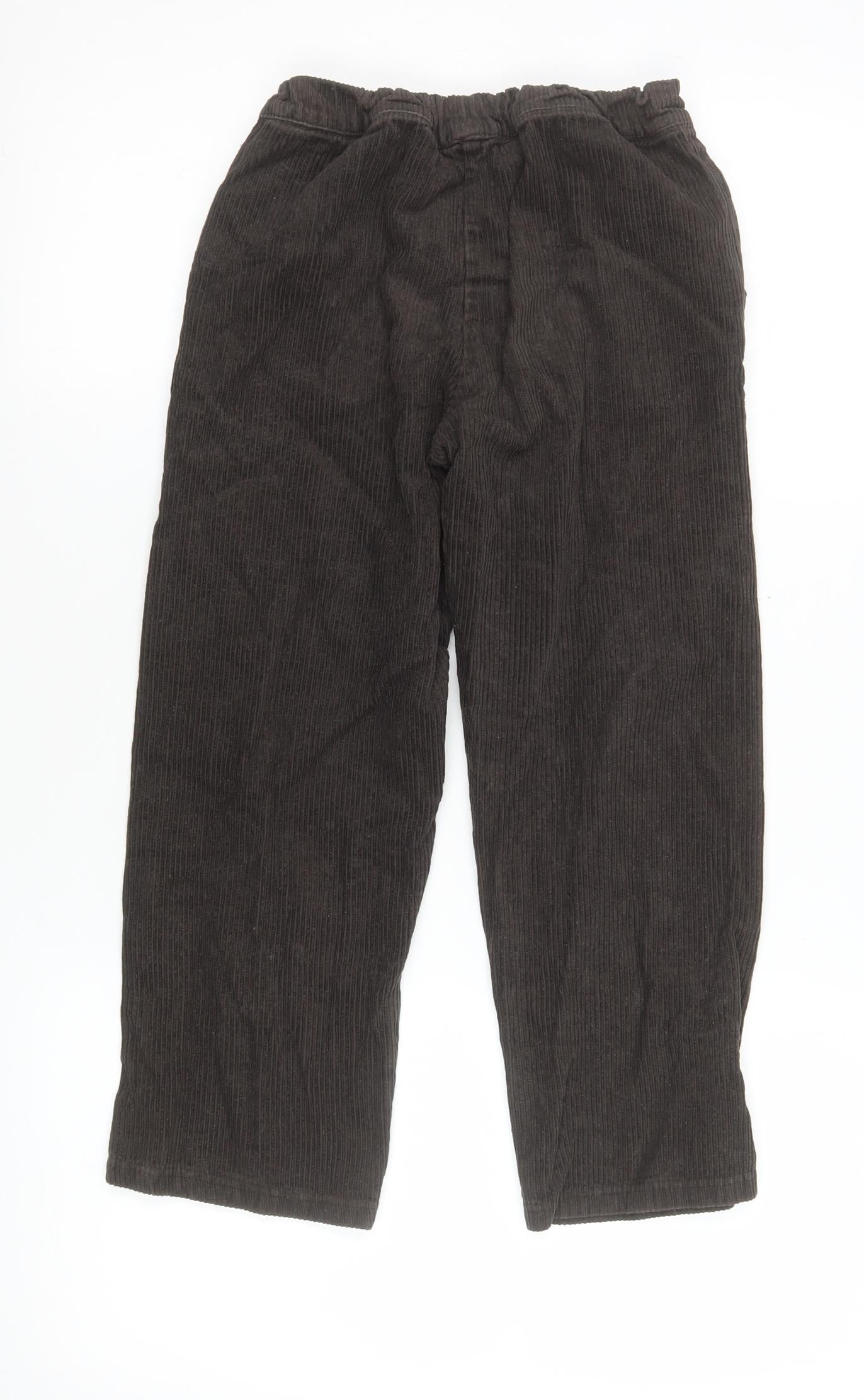 Wheat Boys Brown Corduroy Chino Trousers 8 Years Elastic Waist Winter