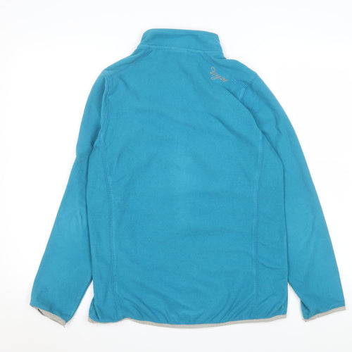TOG24 Women's Blue 1/2 Zip Fleece Pullover Sweatshirt Size 12/14