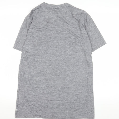 Calvin Klein Men Grey Small Crew Neck Short Sleeve T-Shirt