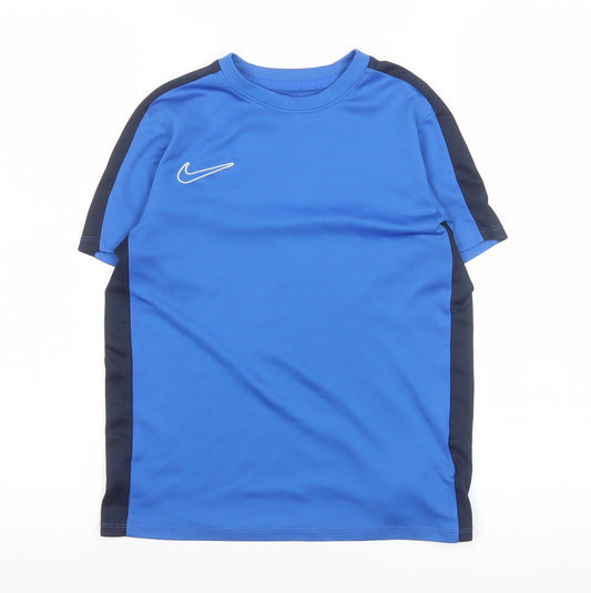 Nike Blue Dri-FIT Teens Activewear T-Shirt M Short Sleeve Sports Top