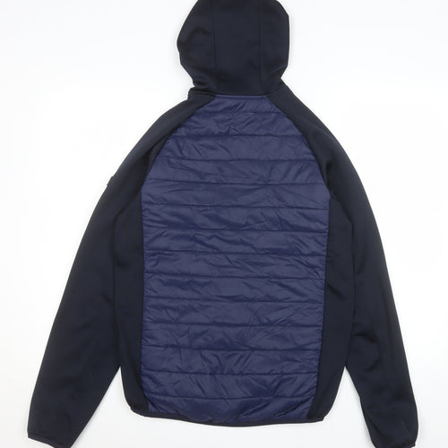 Regatta Men Blue Softshell Hooded Outdoor Jacket Size S