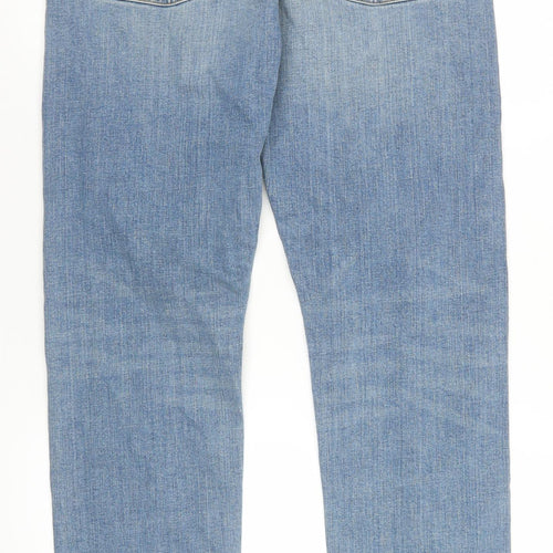 Superdry Men's Blue Straight Denim Jeans Size 31x32 Regular Fit