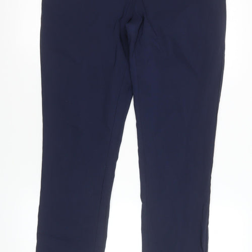 Kelly & Grace Women Blue Size 14 Stretch Trousers with Elastic Waist