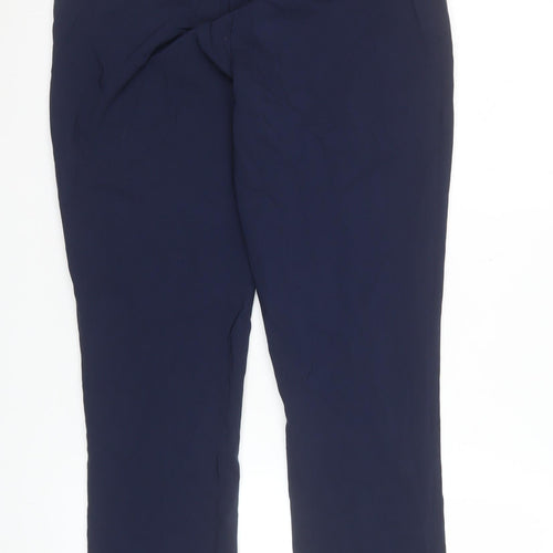 Kelly & Grace Women Blue Size 14 Stretch Trousers with Elastic Waist