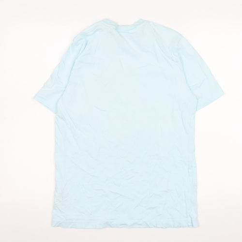 adidas Women's Blue Basic Crew Neck Cotton T-Shirt Size S