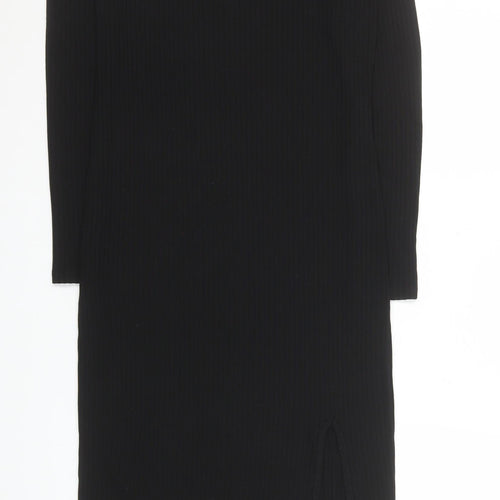 River Island Women’s Black Size 12 Bodycon Midi Dress