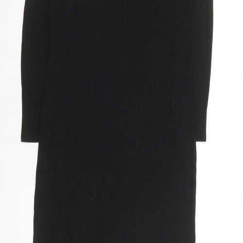 River Island Women’s Black Size 12 Bodycon Midi Dress