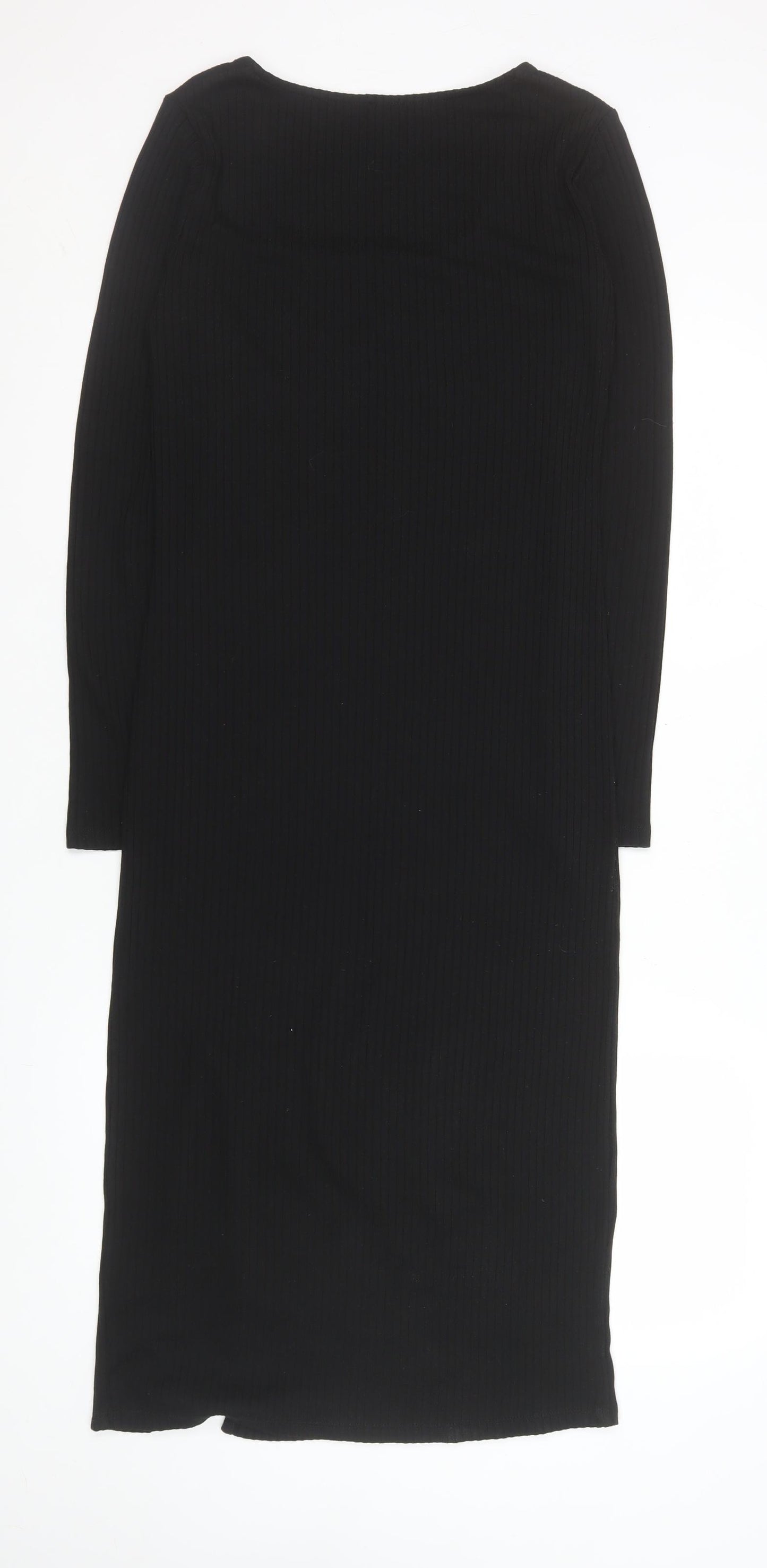River Island Women’s Black Size 12 Bodycon Midi Dress
