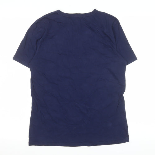 GAP Boys Blue American Flag Logo T-Shirt Size XL Short Sleeve Cotton