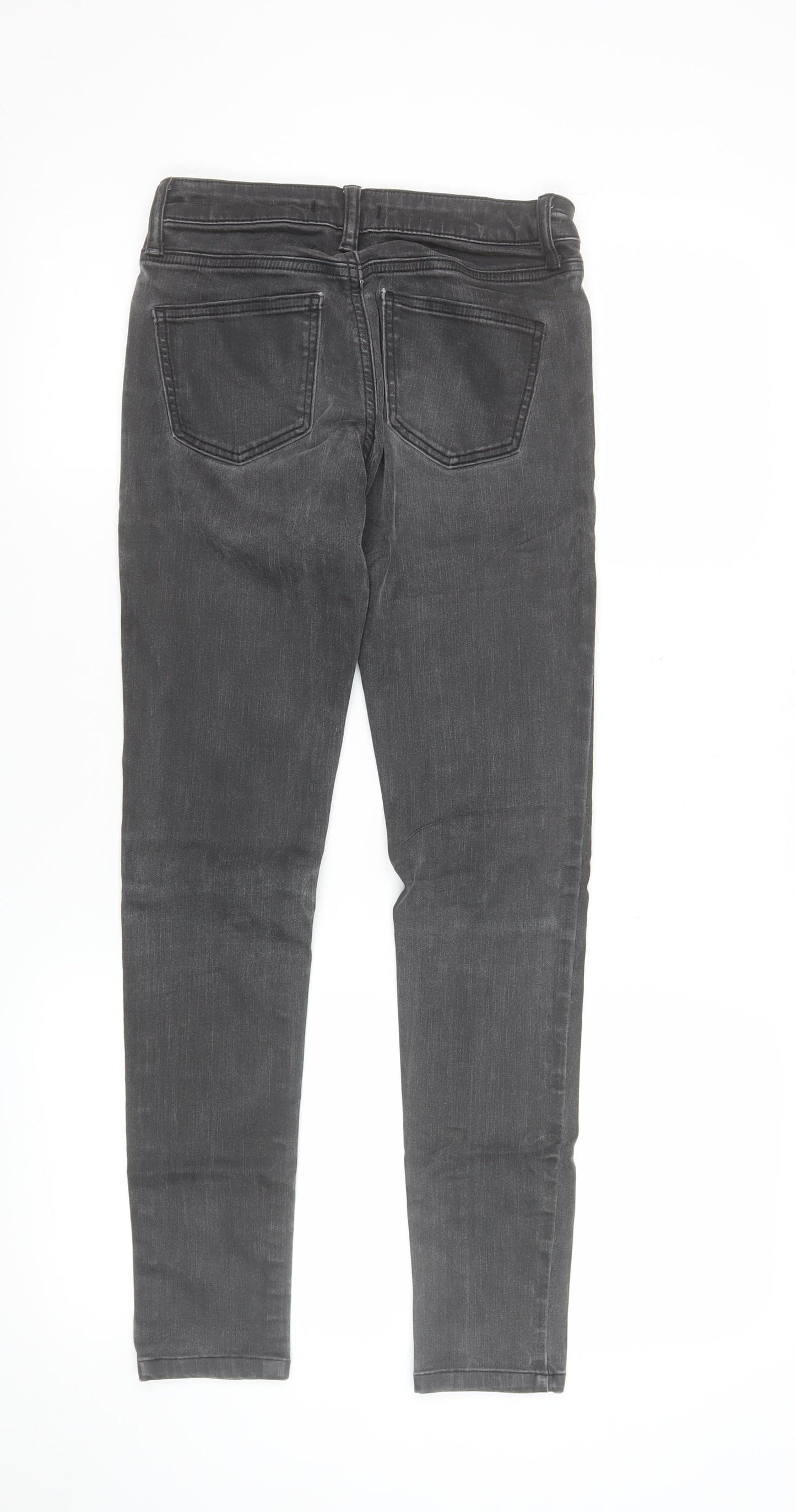 Uniqlo Womens Grey Skinny Jeans Size 22 Slim Fit Denim