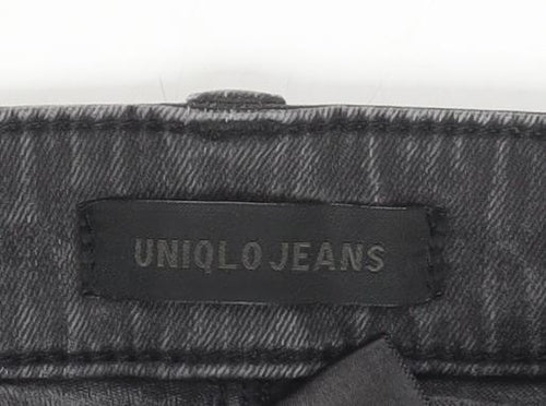 Uniqlo Womens Grey Skinny Jeans Size 22 Slim Fit Denim