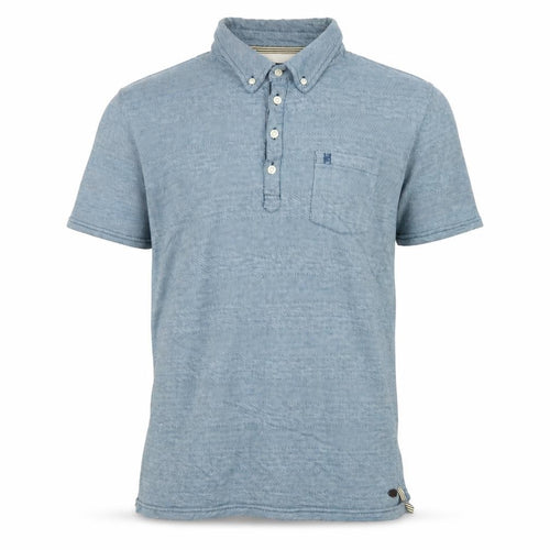 Hammond & Co Men’s Blue Cotton Short Sleeve Polo Shirt Size L