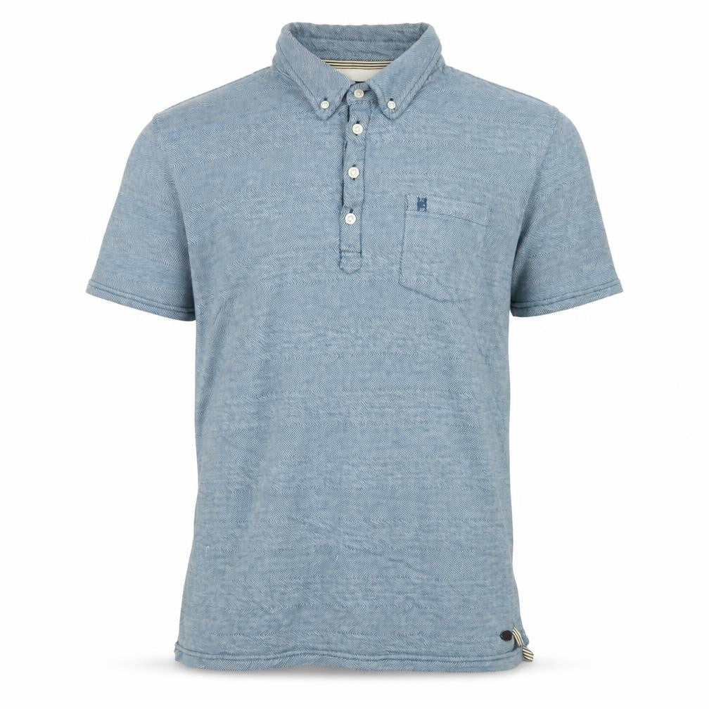 Hammond & Co Men’s Blue Cotton Short Sleeve Polo Shirt Size L