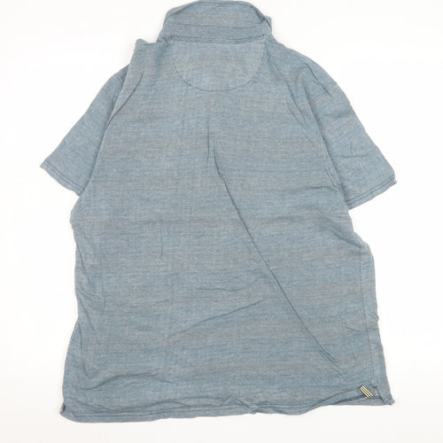 Hammond & Co Men’s Blue Cotton Short Sleeve Polo Shirt Size L