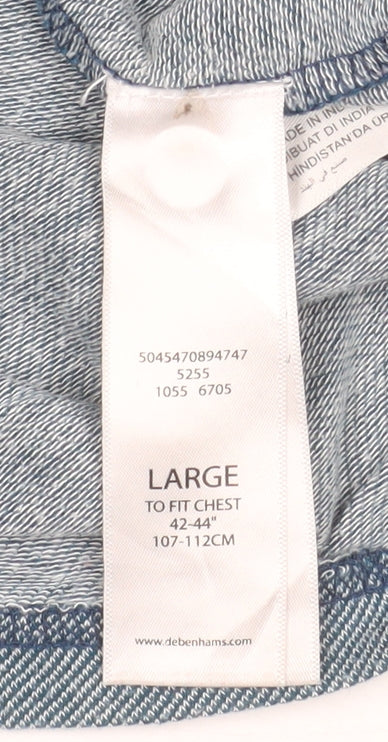 Hammond & Co Men’s Blue Cotton Short Sleeve Polo Shirt Size L