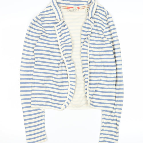 Maison Scotch Women’s Blue White Striped Cotton Jacket S