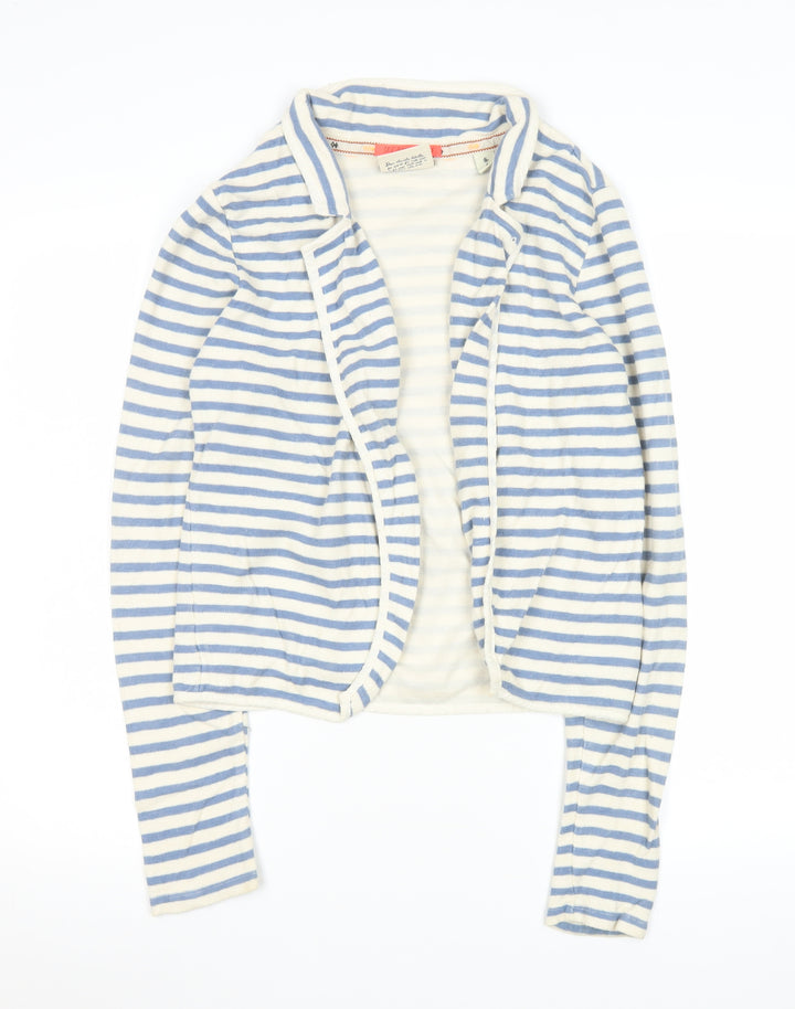 Maison Scotch Women’s Blue White Striped Cotton Jacket S