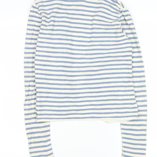 Maison Scotch Women’s Blue White Striped Cotton Jacket S