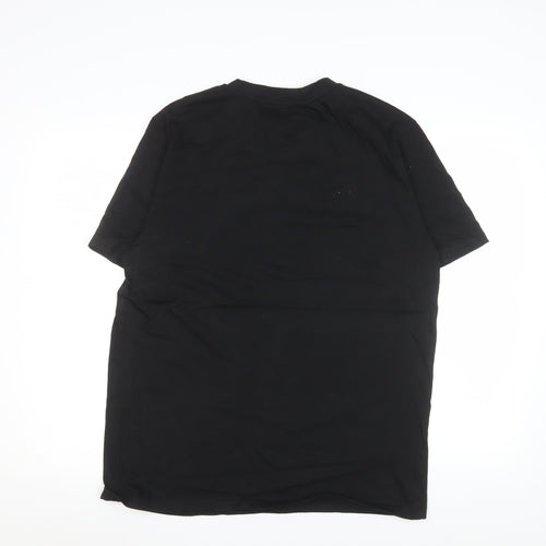 Worn Free Men’s Black Where The Buffalo Roam Organic Cotton T-Shirt L