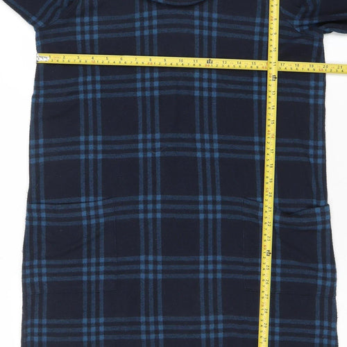 Country Casuals Women’s Blue Check Shift Dress Size 14