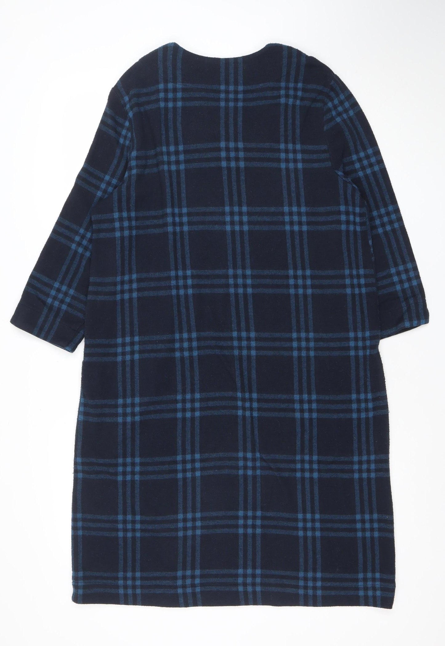 Country Casuals Women’s Blue Check Shift Dress Size 14