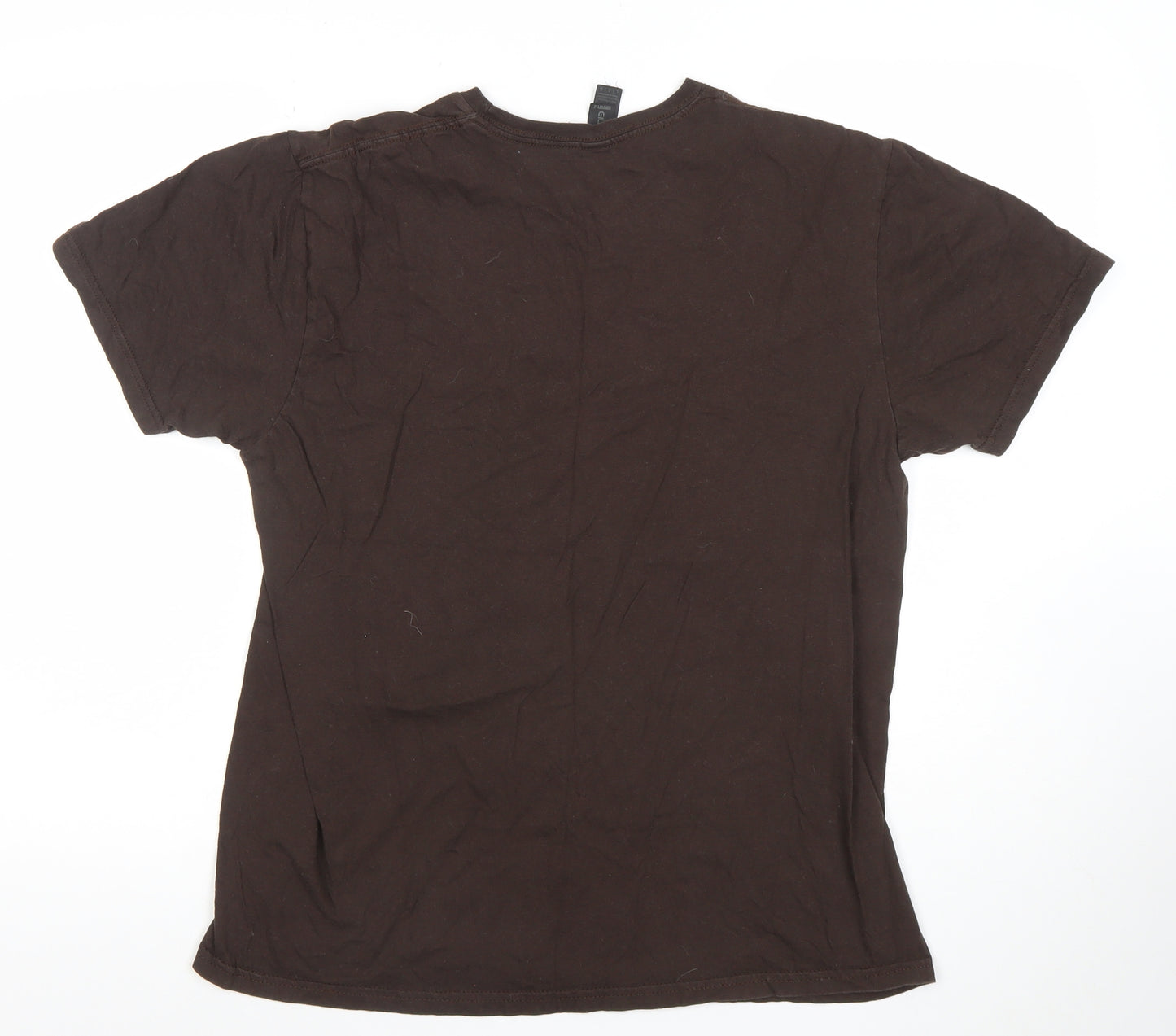 Gildan Women’s Brown Funny Quote Cotton T-Shirt Size L