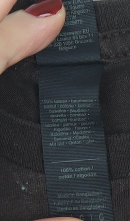 Gildan Women’s Brown Funny Quote Cotton T-Shirt Size L