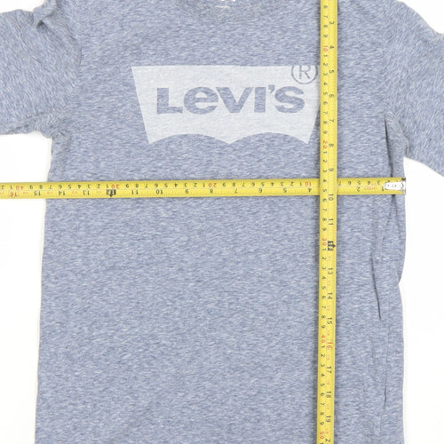 Levi's Boys Blue Long Sleeve Logo T-Shirt 12 Years Regular Fit