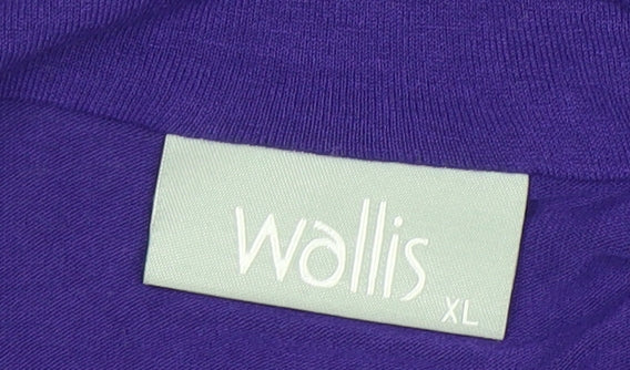 Wallis Women’s Purple Cropped Long Sleeve Jersey Shrug XL