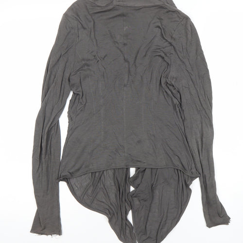 Jigsaw Women’s Grey Wrap Long Sleeve Lyocell Blouse Size S