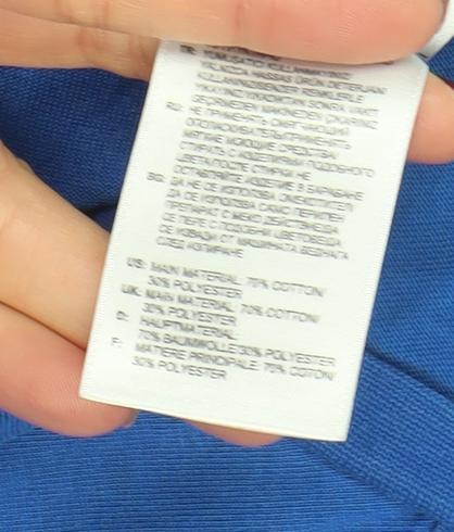 Adidas Men's Blue Climalite Essentials T-Shirt Size L Cotton Crew Neck