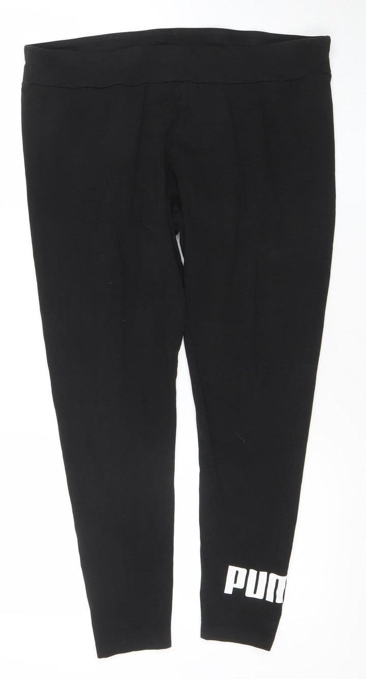 Puma Womens Black XL Stretch Leggings Activewear