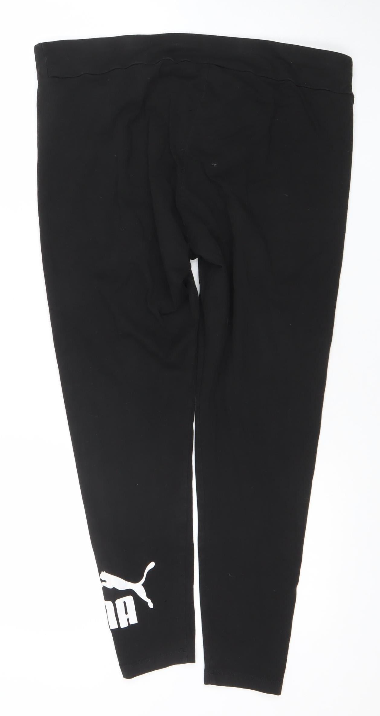 Puma Womens Black XL Stretch Leggings Activewear