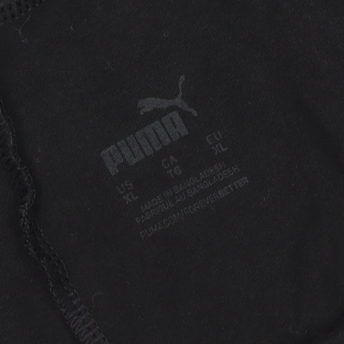 Puma Womens Black XL Stretch Leggings Activewear