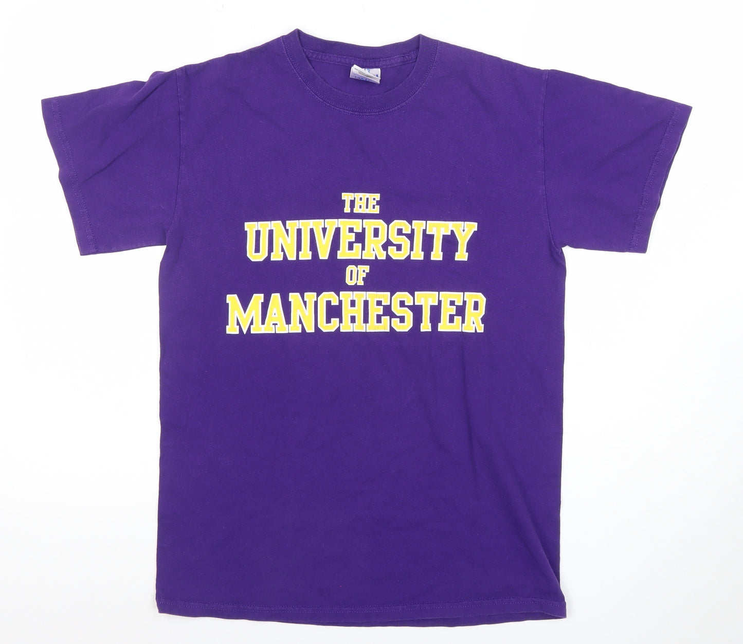 Gildan Unisex Purple University of Manchester T-Shirt Size S