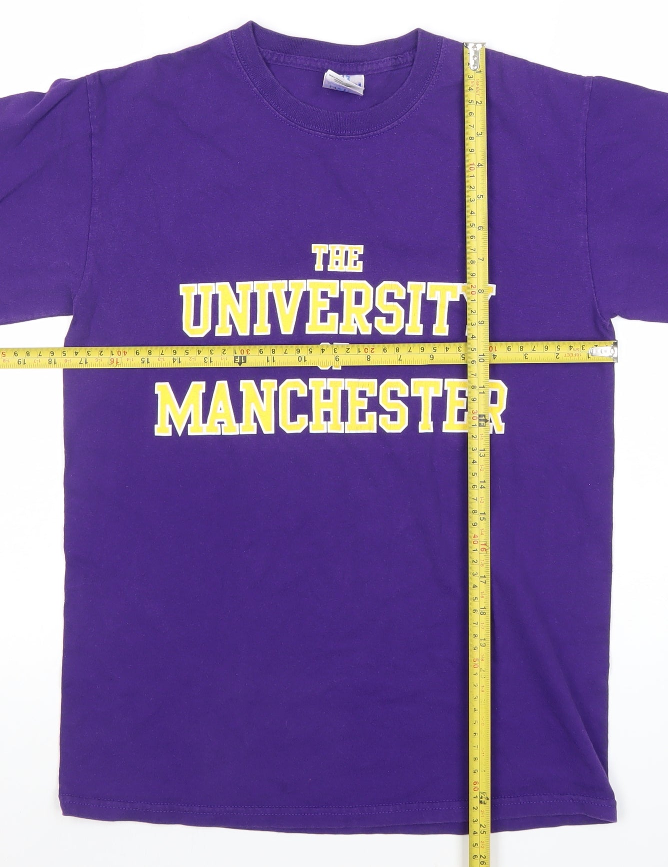 Gildan Unisex Purple University of Manchester T-Shirt Size S