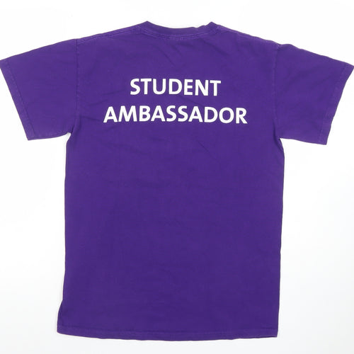 Gildan Unisex Purple University of Manchester T-Shirt Size S