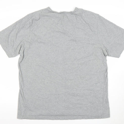 Merrell Men Grey XL Crew Neck T-Shirt Organic Cotton Casual Top