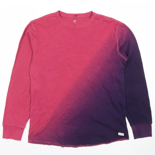 GAP Kids Boys Purple Pink Long Sleeve Pullover Sweatshirt XXL 14-15 Years Cotton