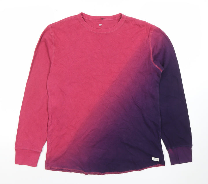 GAP Kids Boys Purple Pink Long Sleeve Pullover Sweatshirt XXL 14-15 Years Cotton