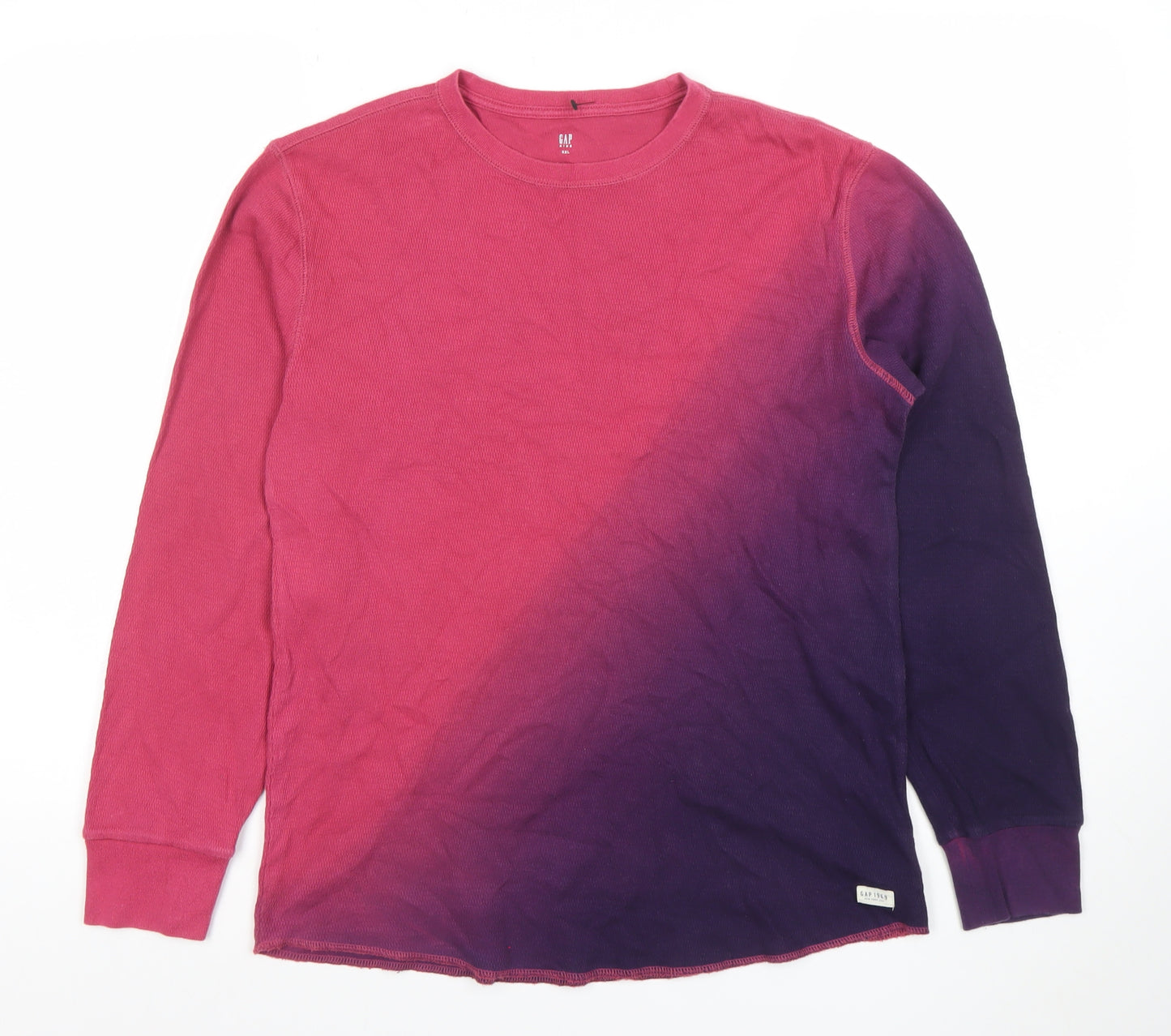 GAP Kids Boys Purple Pink Long Sleeve Pullover Sweatshirt XXL 14-15 Years Cotton