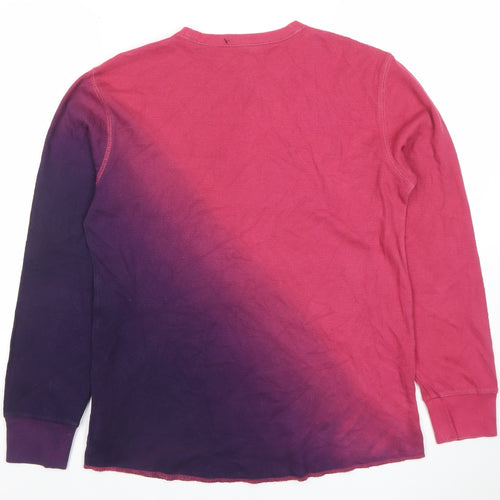 GAP Kids Boys Purple Pink Long Sleeve Pullover Sweatshirt XXL 14-15 Years Cotton