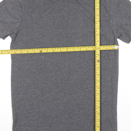 Dunnes Stores Men's Grey Slim Fit Short Sleeve T-Shirt XS